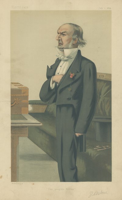 Mr William Ewart Gladstone by Leslie Matthew Ward